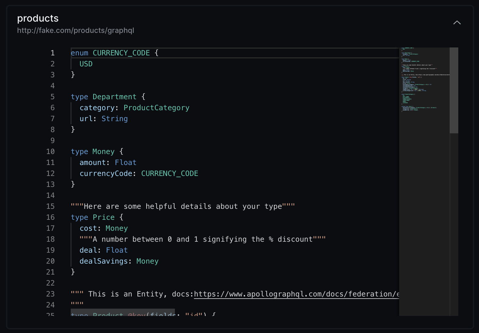 Federation Schema Published